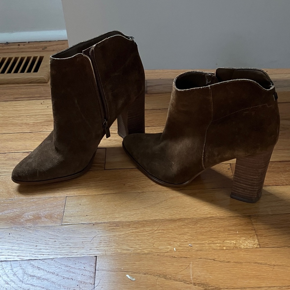 Ivanka Trump Brown Ankle Booties